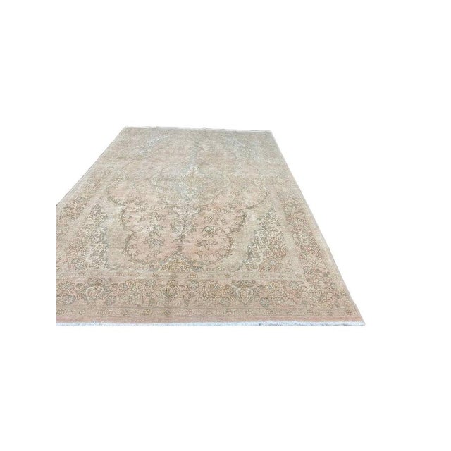 Textile 1950s Old Persian Tabriz Area Rug 8 X 11 For Sale - Image 7 of 12