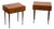 Italian Nightstands in Teak with Brass Details. 1970s, Set of 2 For Sale