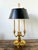 Black Vintage Regency French Bouillotte Three Arm Lamp For Sale - Image 8 of 8