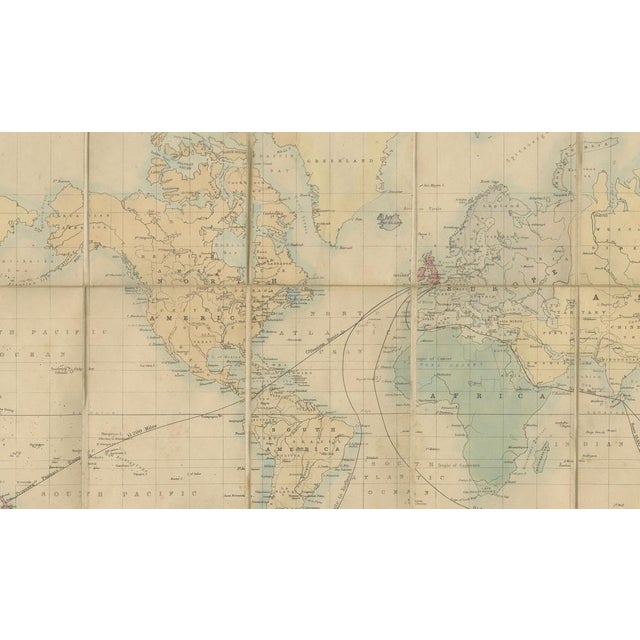 Late 19th Century World Mail and Passenger Routes to New Zealand, 1883 For Sale - Image 5 of 12