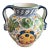 Italian Hand Painted Ceramic Amphora Jug With Spout For Sale