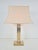 Gold Brass Table Lamp from Deknudt, Belgium, 1978 For Sale - Image 8 of 9