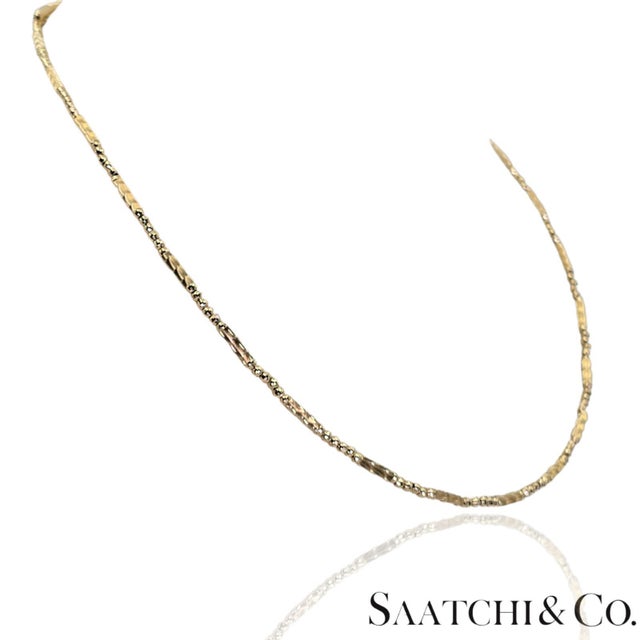 Early 21st Century 18k (750) Yellow Gold: Bracelet / Bangel / Necklace, Magnetic Chain. For Sale - Image 5 of 14