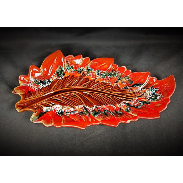 1950s Vintage Vallauris Large Dish With Signature For Sale - Image 5 of 11