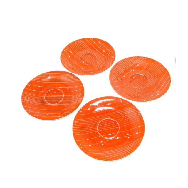 Art Deco Coffee Pads from Chodzież, Poland, 1960s, Set of 4 For Sale - Image 6 of 6