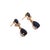 14ct yellow gold earrings with pear sapphires and diamond accents. A graceful blend of colour and sparkle — understated...