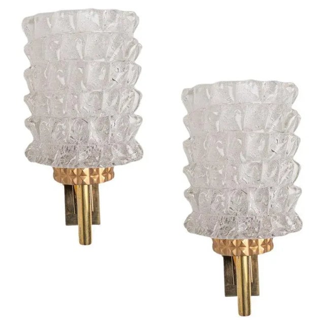 Vintage German Brass and Glass Wall Lights from Hillebrand, 1970s, Set of 2 For Sale - Image 16 of 16