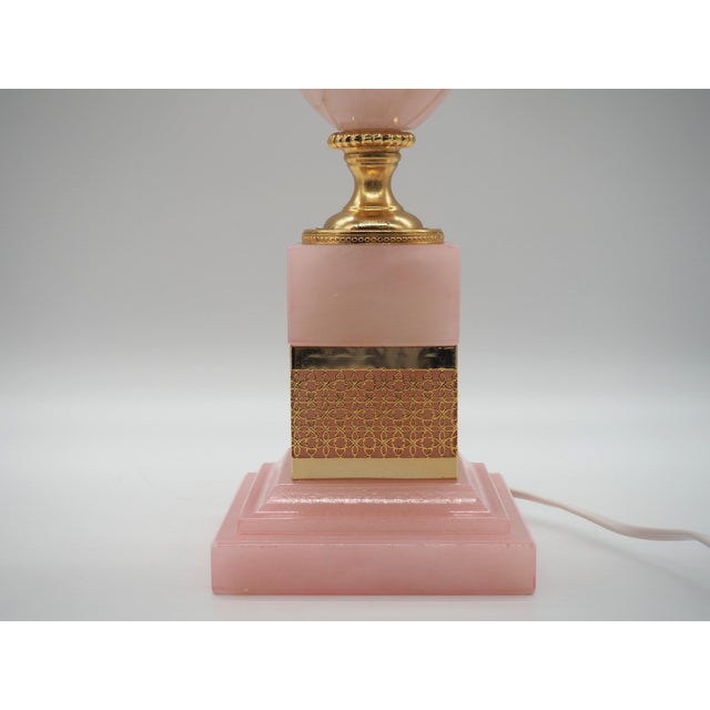 1970s Vintage Italian Alabaster Table Lamp, Italy, 1970s For Sale - Image 5 of 18