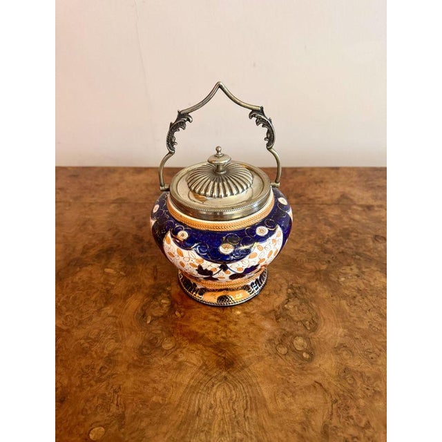 Antique Edwardian Biscuit Barrel, 1900 For Sale - Image 6 of 6