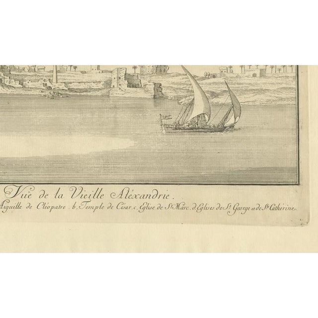 Paper Norden & Tuscher, Alexandria Harbor, 1755, Engraving, Paper For Sale - Image 7 of 9
