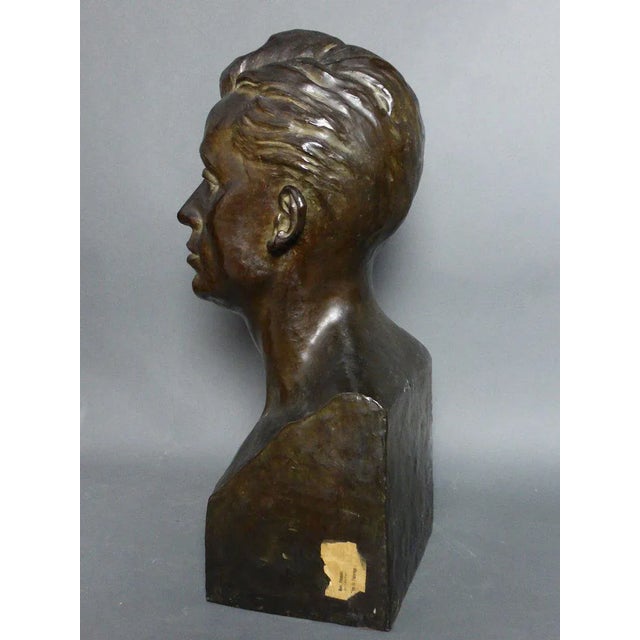 Vintage Bronze Sculpture by Grethe Gyde Petersen For Sale - Image 6 of 13