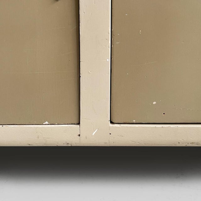 Mid-Century Modern Italian Sideboard in Glass, Light Green and Beige Wood, 1940s For Sale - Image 16 of 18