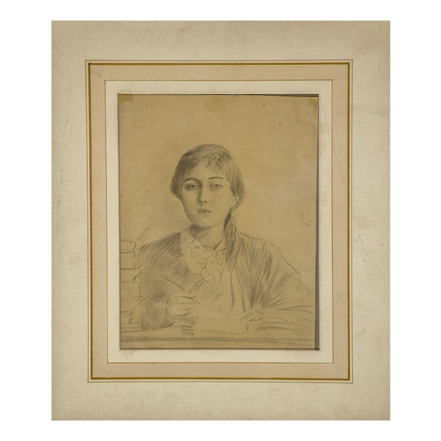 Cesare Tallone Credited Period Italian Drawing For Sale