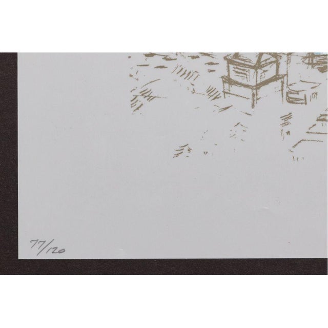 pencil signed and dated lower right, Numbered 77 of 120 lower left RELIEF PRINT ON VELLUM