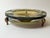 Large Art Glass Centerpiece Bowl with Brass Stand, 2000 For Sale - Image 16 of 18