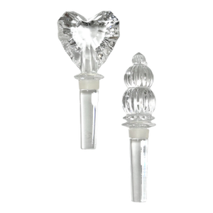 Vintage Crystal Bottle Stoppers – Bar Cart Decor – Entertaining
