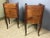 Antique Cherry Wood Nightstands, 1920s, Set of 2 For Sale - Image 12 of 15