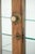 Glass Antique Dutch Oak Display Cabinet with 2 Doors, Glass Shelves and Mirrored Back For Sale - Image 7 of 16