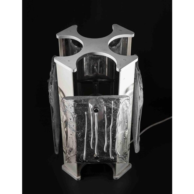 Vintage Murano Glass and Plastic Table Lamp by Angelo Brotto, Italy, 1970s For Sale - Image 3 of 7