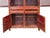 Vintage Brown Oriental Open Bars Doors Display Curio Cabinet Bookcase For Sale - Image 11 of 16