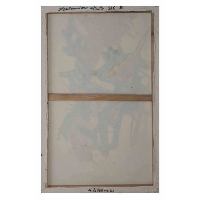 Contemporary Giorgio Lo Fermo, Abstract Composition, Original Oil on Canvas, 2021 For Sale - Image 3 of 6