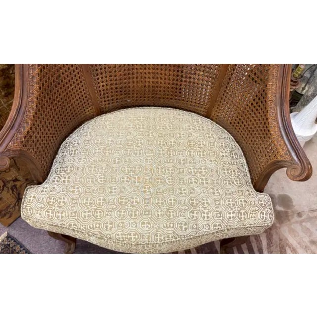 Mid 20th Century Mid 20th Century Hendrix Allardyce Caned Bergere Chair For Sale - Image 5 of 10