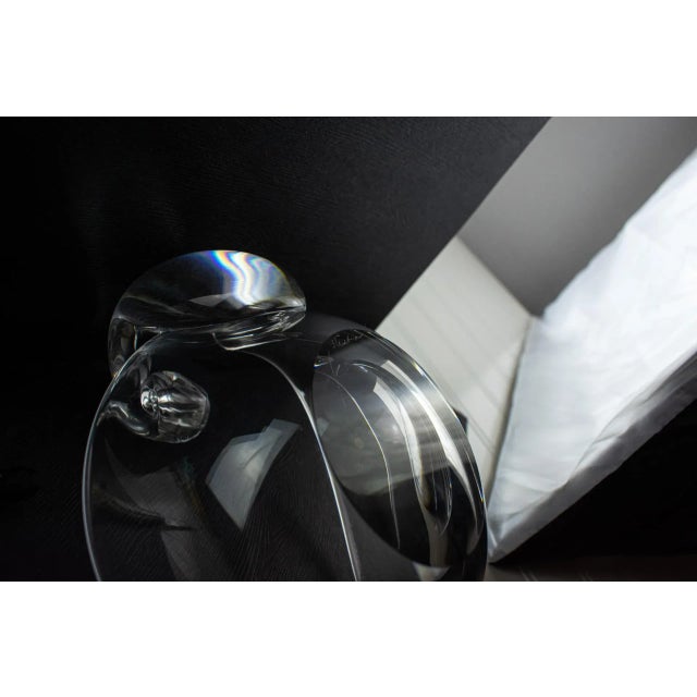 1940s Signed Steuben Crystal Glass Gravy Boat, Sauce Bowl For Sale - Image 12 of 13