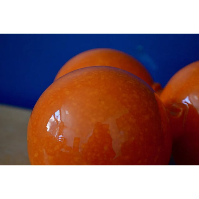 Orange Ceramic by Roberto Rigon for Bertoncello, 1970s For Sale - Image 9 of 13