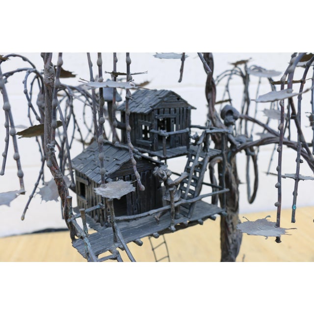 Vintage Bronze Sculpture Curtis Jere Style For Sale In Los Angeles - Image 6 of 12