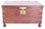 Brown Antique Trunk in Sucupira with Original Metals, 1890s For Sale - Image 8 of 8