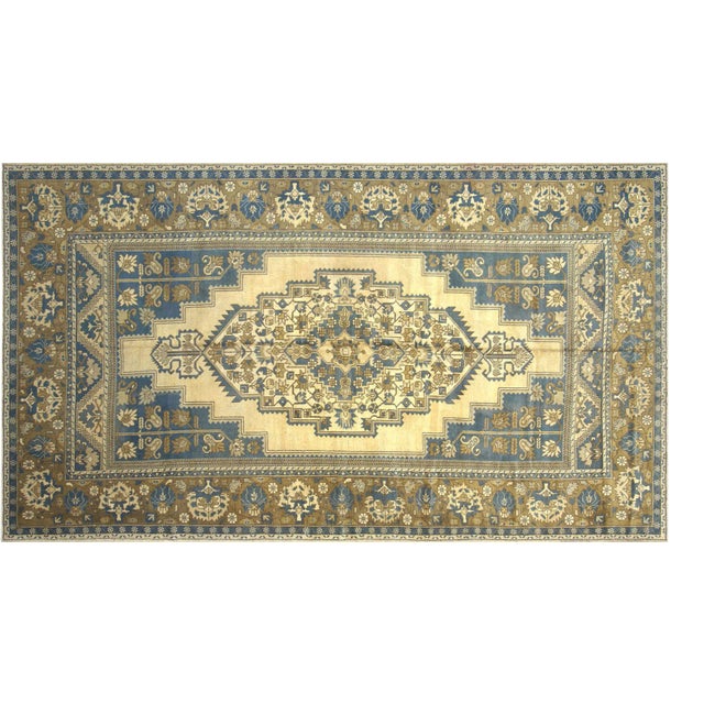 1960s Turkish Oushak Rug For Sale