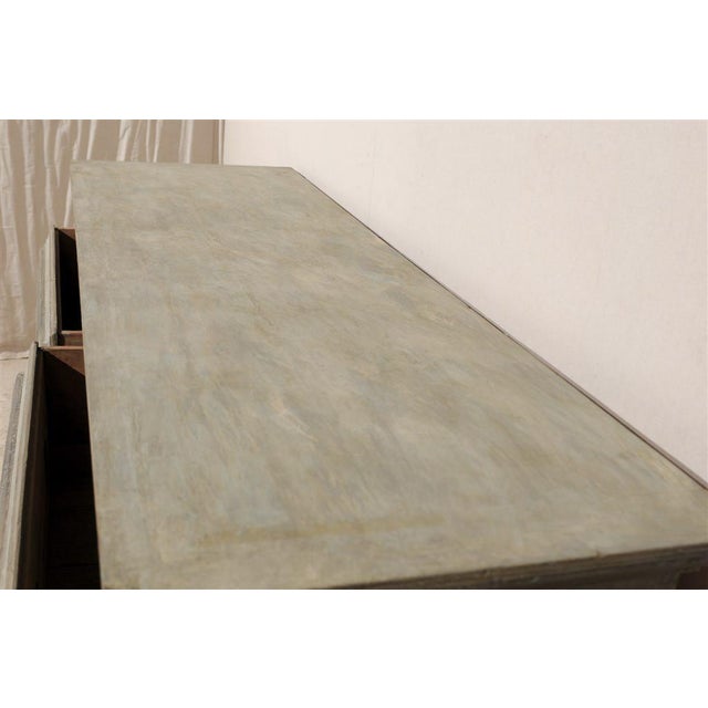 Large Painted Chest of Four Drawers For Sale - Image 9 of 9