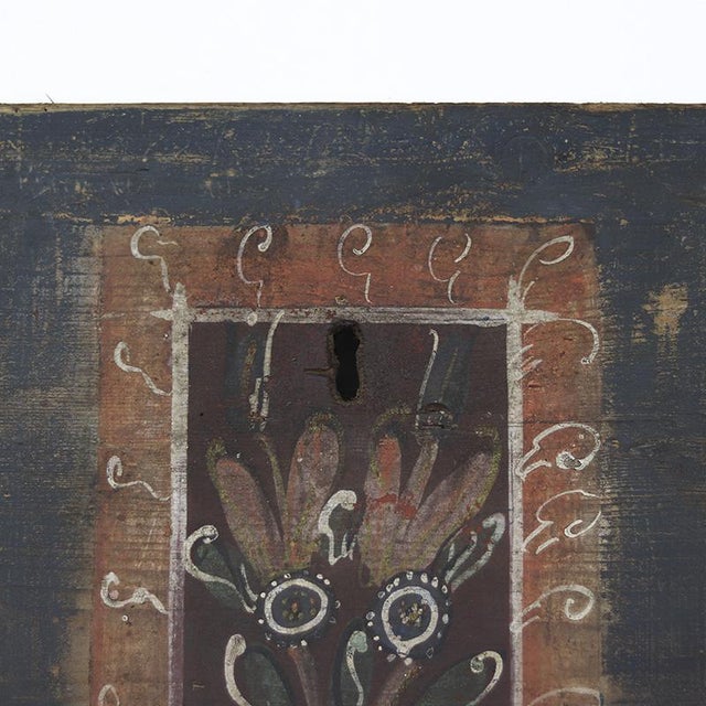 Rustic Folk Art Painted Bridal Wall Panel For Sale - Image 9 of 11
