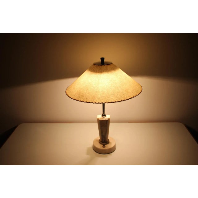Marble Table Lamp from Kámen Praha, 1950s For Sale - Image 9 of 12