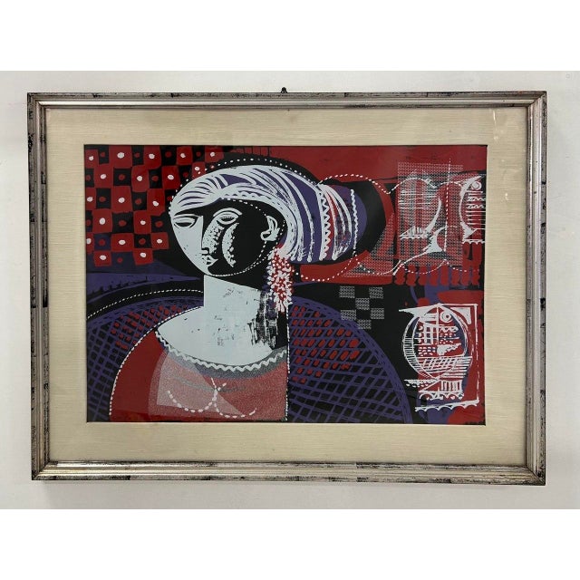 1970s Vittorio Maria Di Carlo, Composition, Silkscreen on Aluminum, 1970s For Sale - Image 5 of 5