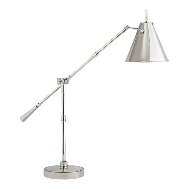 Thomas O'Brien for Visual Comfort Signature Goodman Table Lamp in Polished Nickel For Sale