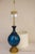 Xlarge Marbro Thick Blown Murano Italy Ultramarine Art Glass Brass Table Lamp 1960's Blenko For Sale - Image 11 of 12