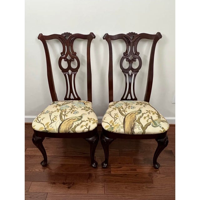 Late 20th Century Late 20th Century Set of 10 Chippendale Style Dining Chairs by Century Furniture Company For Sale - Image 5 of 12