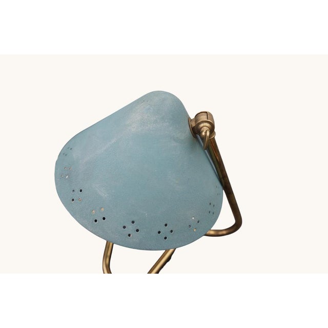 Turquoise GK14 Table Lamp by Erik Wärnå for Gnosjö Konstsmide, Sweden, 1950s For Sale - Image 4 of 7