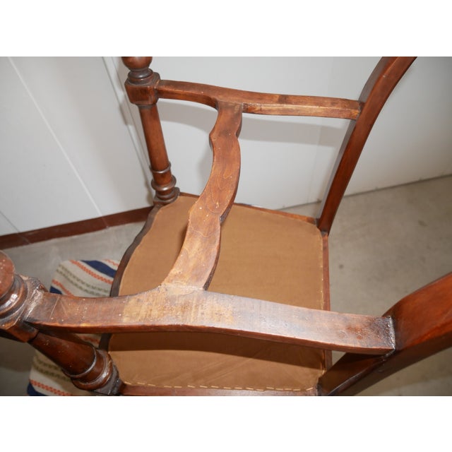 Antique Early 20th Century Walnut Chairs, Set of 6 For Sale - Image 9 of 17