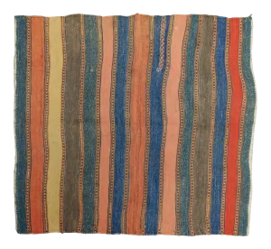 1920s Antique Hand Woven Persian Kilim Rug 3'8"x 3'4"
