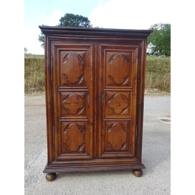 Louis XIII Walnut Armoire For Sale - Image 9 of 18