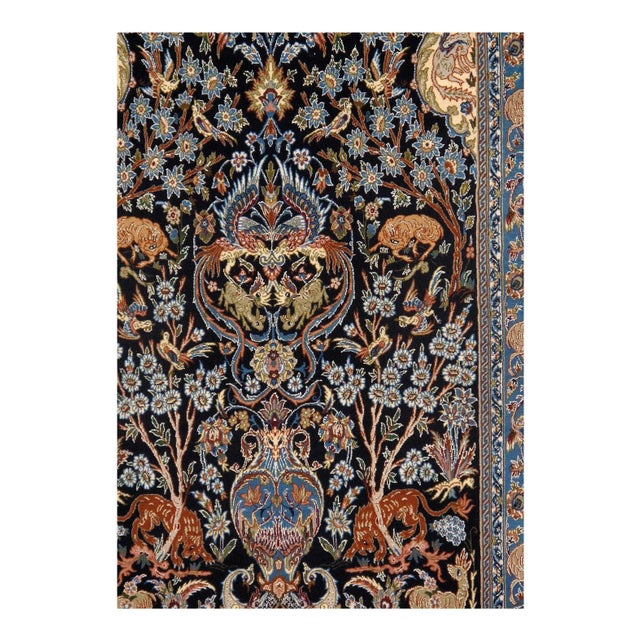 The Isfahan rugs are made with exceptionally good quality of wool & silk. They use traditional motifs inspired by...