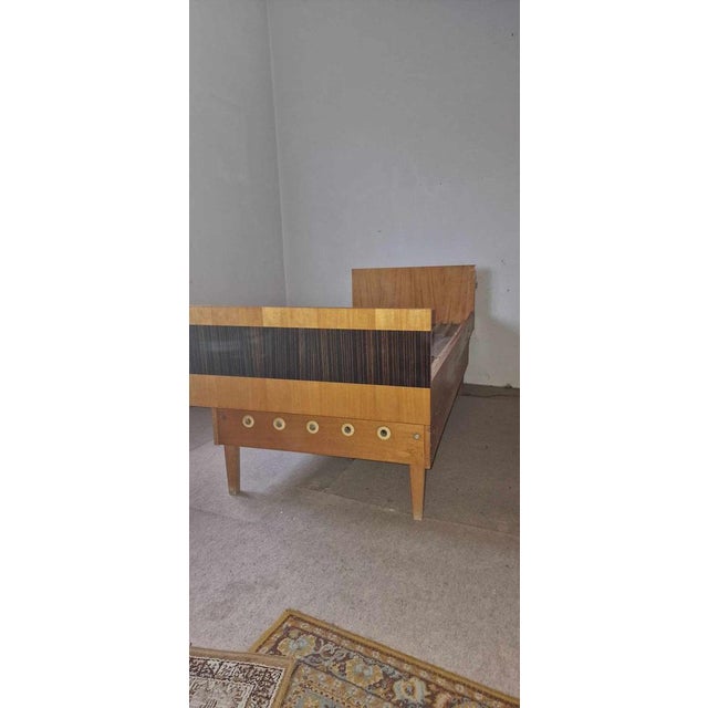 Mid-Century Cardo Double Bed, 1960s Brown and alck colour Original good condition I have official proof of authenticity...