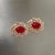 Diamond Ruby Earrings 14 Karat Yellow Gold 3.64 TCW Certified For Sale - Image 11 of 18