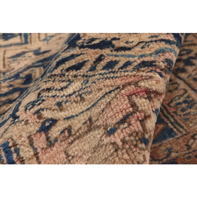 Vintage Persian Heriz Rug, 05'00 X 04'08 For Sale In Dallas - Image 6 of 10