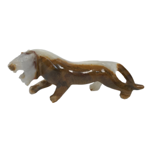 Vintage Carved Onyx Tiger Figure