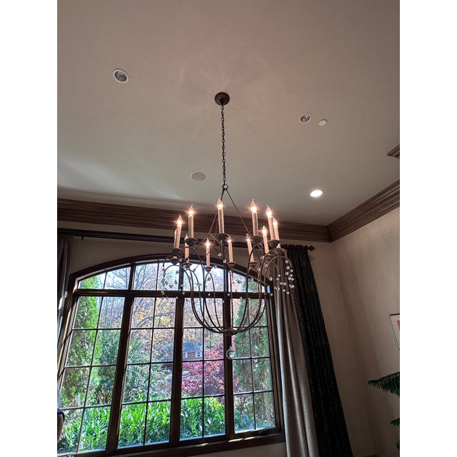 Niermann Weeks 12 Arm Italian Chandelier For Sale - Image 11 of 12