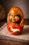 Hand-Carved Japanese Daruma Figure – Bodhidharma Symbol of Resilience A striking hand-carved wooden Daruma figure...