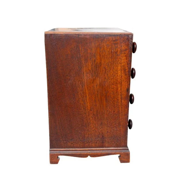 George III Mahogany Miniature Chest For Sale - Image 4 of 9